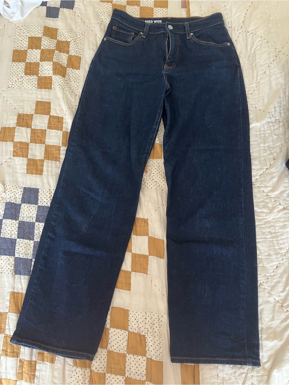 Muji Dark Indigo Wide-Leg Jeans